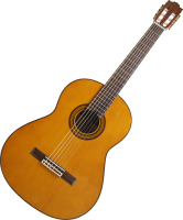 Acoustic wooden guitar PNG image