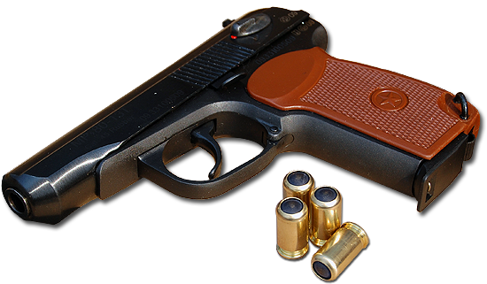 Makarov russian handgun PNG image