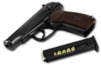 Makarov handgun PNG image