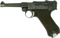 Luger german handgun PNG image