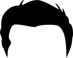 Men male hair PNG image
