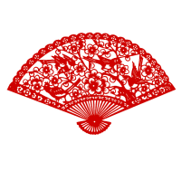 red hand fan PNG
