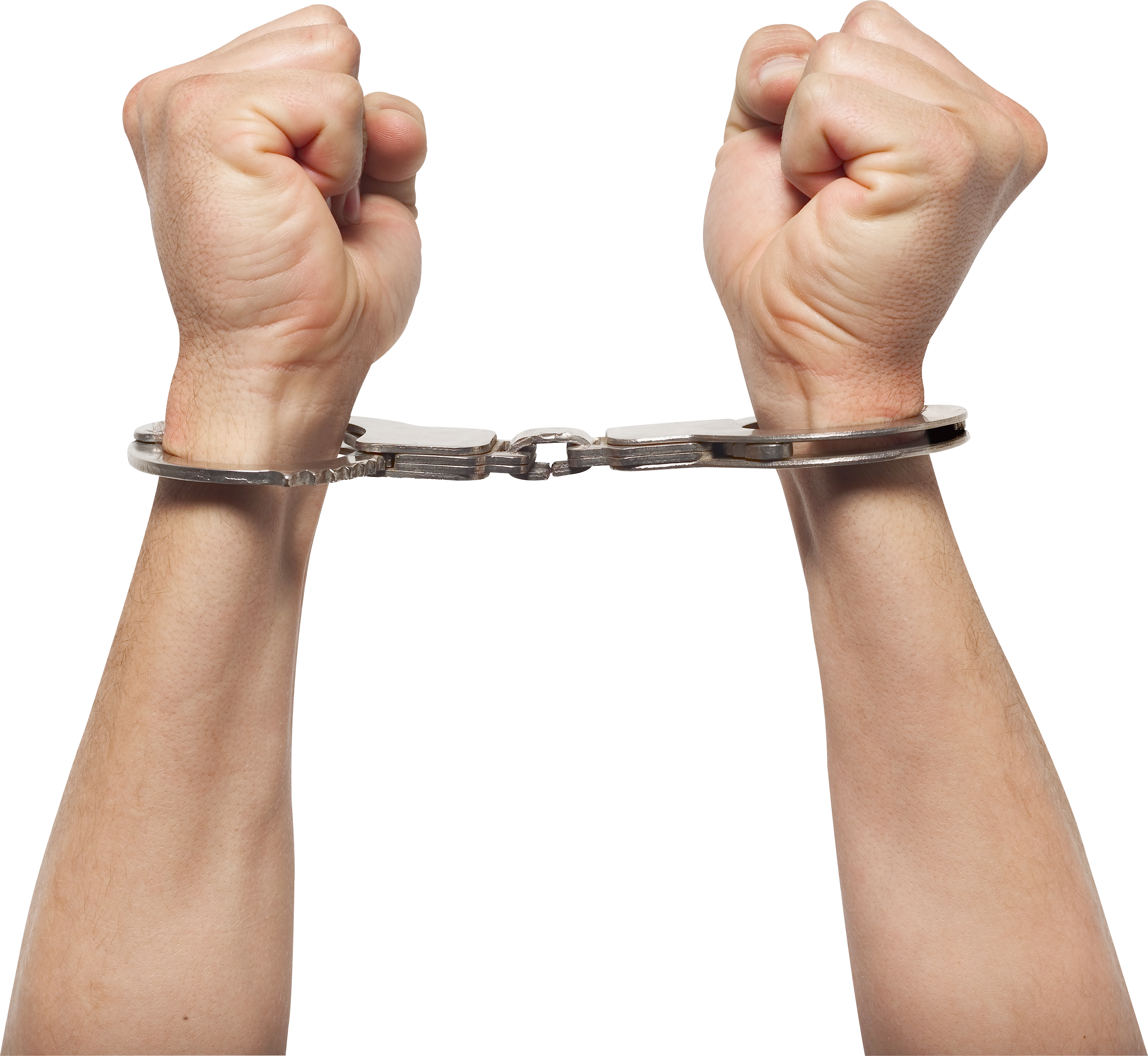Hands in handcuffs PNG