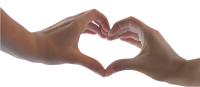 heart from hands PNG