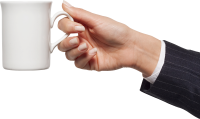 cup in hand PNG