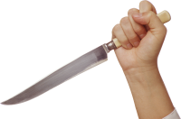нож в руке PNG