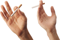 cigarette in hand PNG