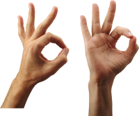 ok hand PNG