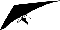 Hang glider PNG black