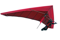 Hang glider PNG red