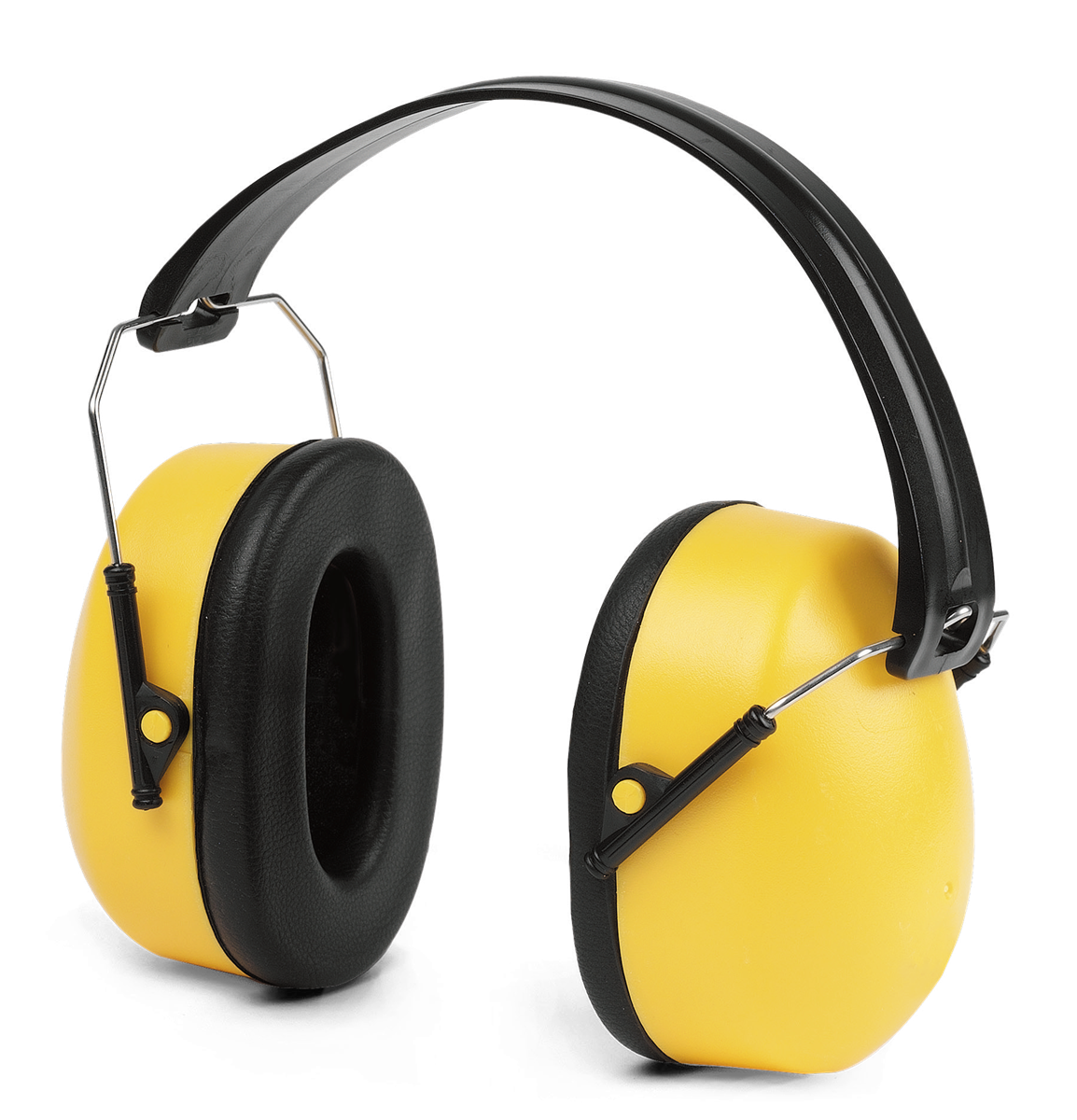 Yellow headphones PNG image