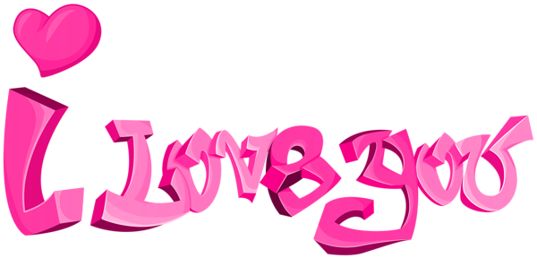 I love you PNG image free Download 