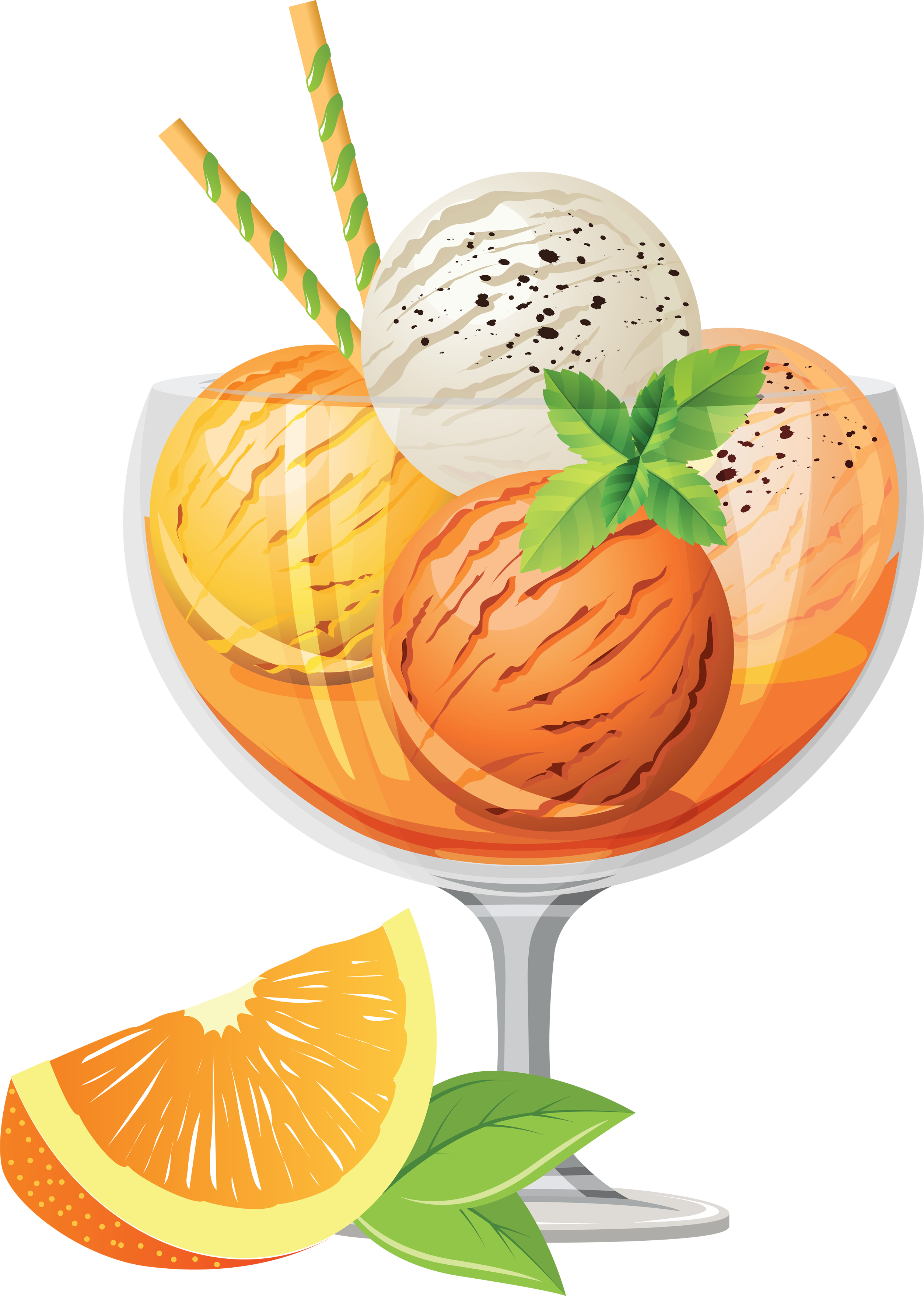 фруктовое мороженое PNG фото