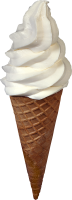 мороженое в рожке PNG фото