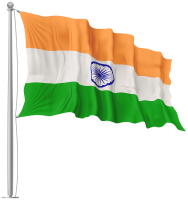 India flag PNG waving