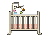 Infant bed, crib PNG