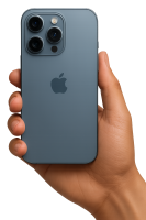 iPhone 17 PNG in hand