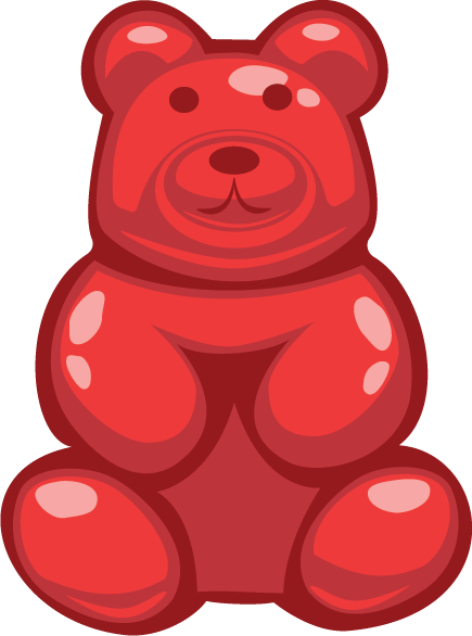 Illustration Of A Cartoon Red Gummy Bear Made Of Fruity Strawberry Jelly  Candy Suitable For Babies Vector, Variety, Caramel, Color PNG and Vector  with Transparent Background for Free Download