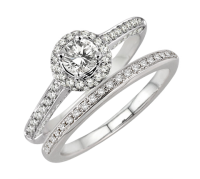 silver ring with diamond PNG