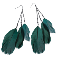 feather earrings PNG image