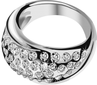 Серебряное кольцо PNG фото