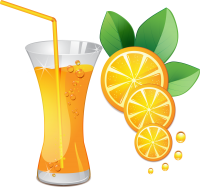 Orange juice PNG image