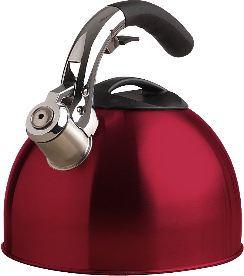 Red kettle PNG image