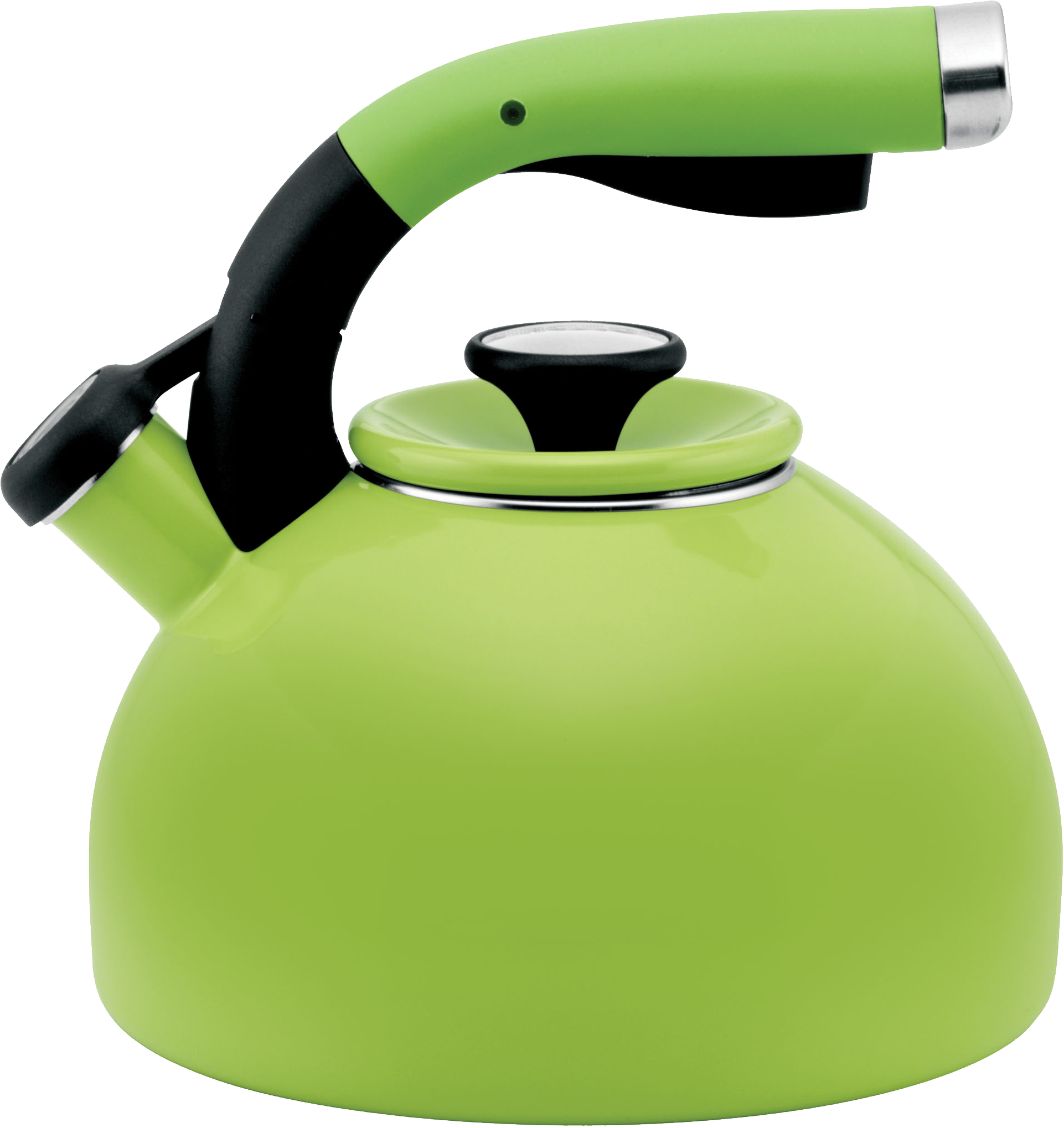 Green kettle PNG image
