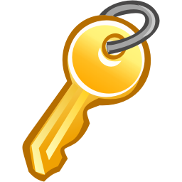 golden key PNG image, free