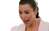 Ким Кардашян плачет PNG
