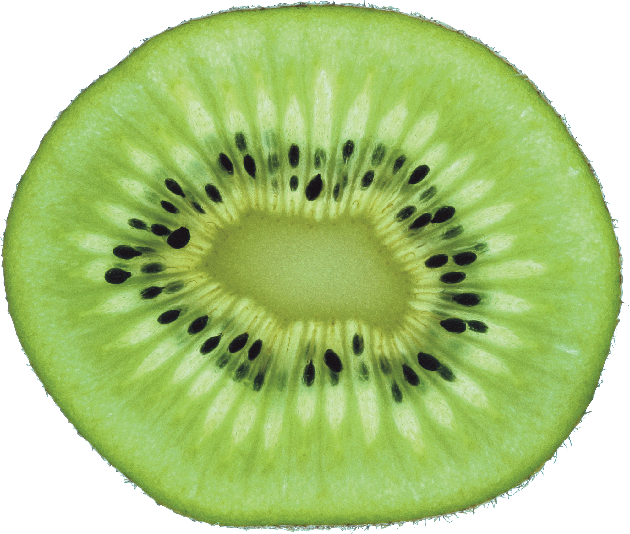Green cutted kiwi PNG image