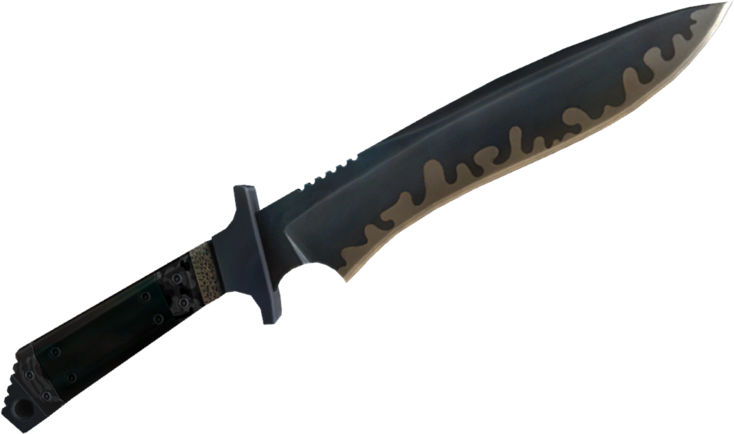 tactical black knife PNG image
