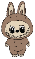 Labubu doll PNG