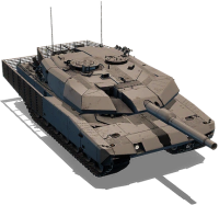 Leopard tank PNG image