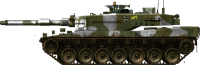 Leopard tank PNG