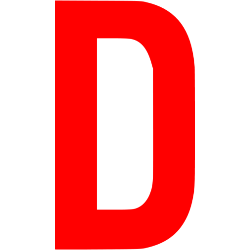 letter D PNG transparent image download, size: 512x512px