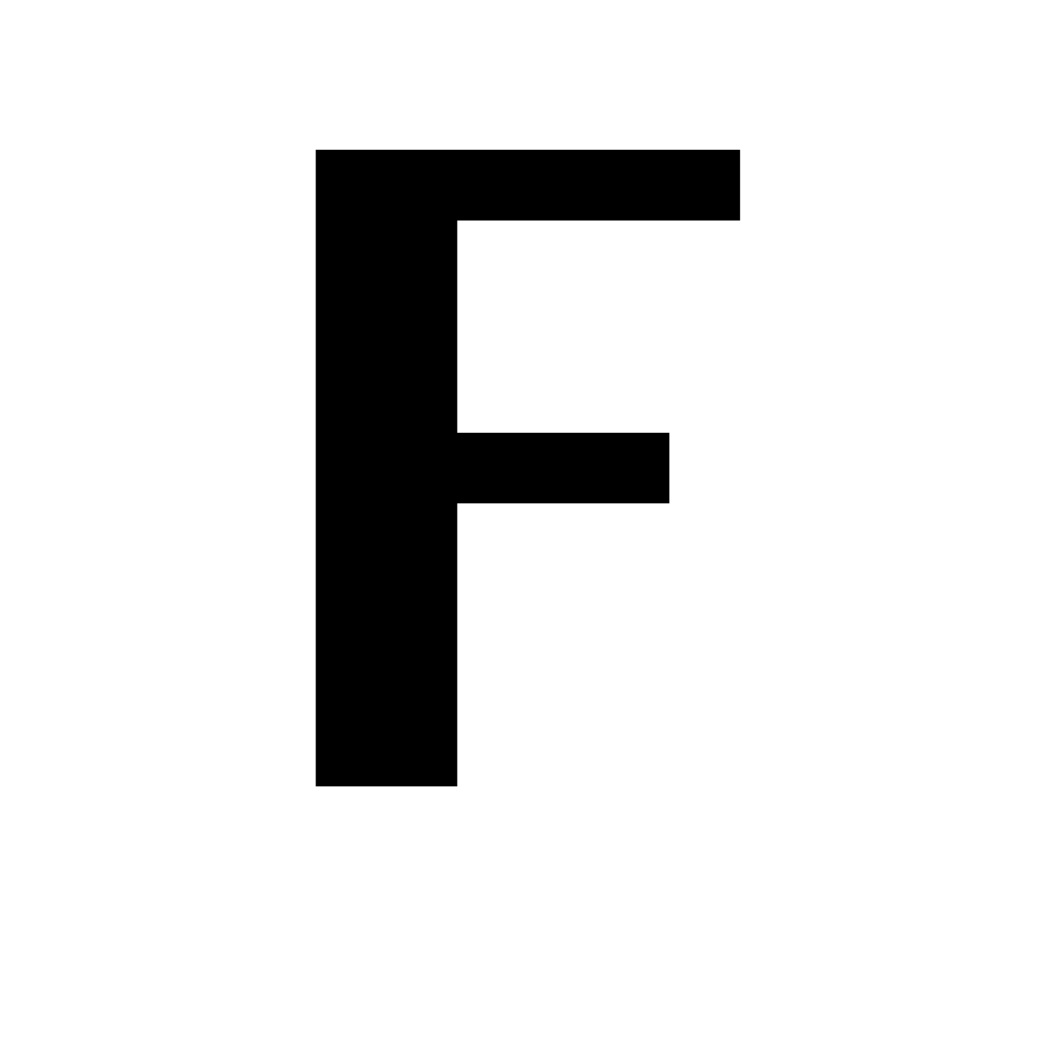 Letter F PNG