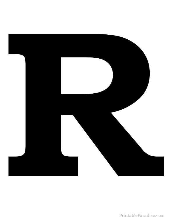 Letter R PNG Transparent Image Download Size 580x751px