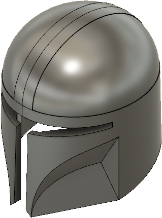 The Mandalorian metal helmet PNG