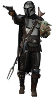 The Mandalorian with pistol and baby PNG