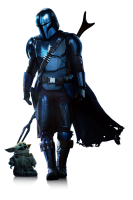 The Mandalorian with baby PNG
