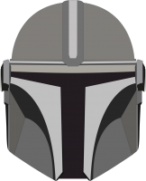 The Mandalorian helmet PNG