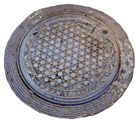 Manhole cover PNG iron