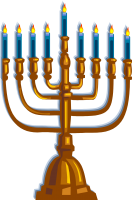 Hanukkah menorah PNG image