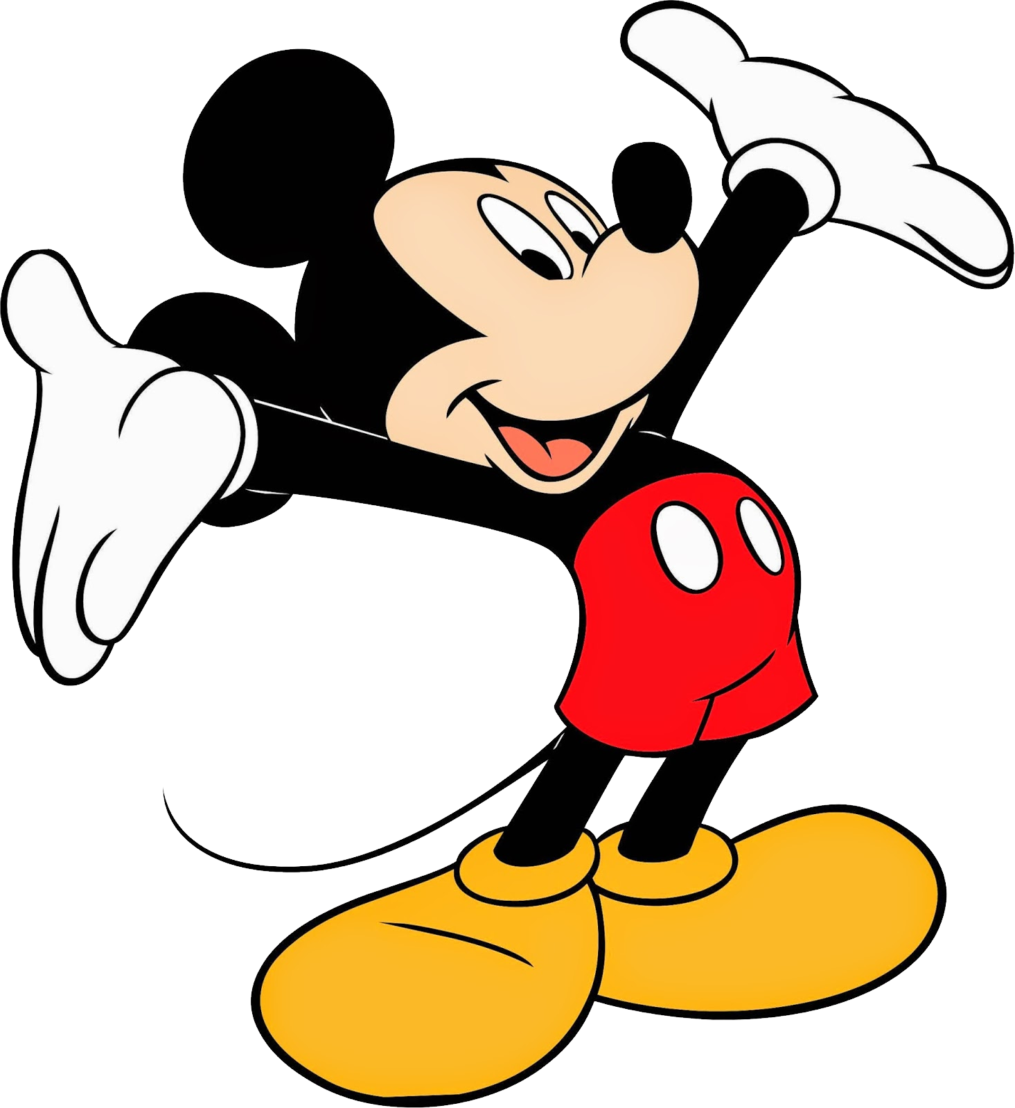 Mickey Mouse PNG Transparent Image Download Size 1465x1599px