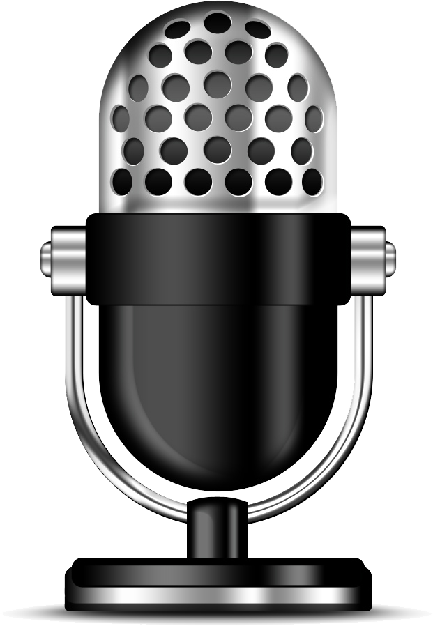 Микрофон картинка на белом фоне