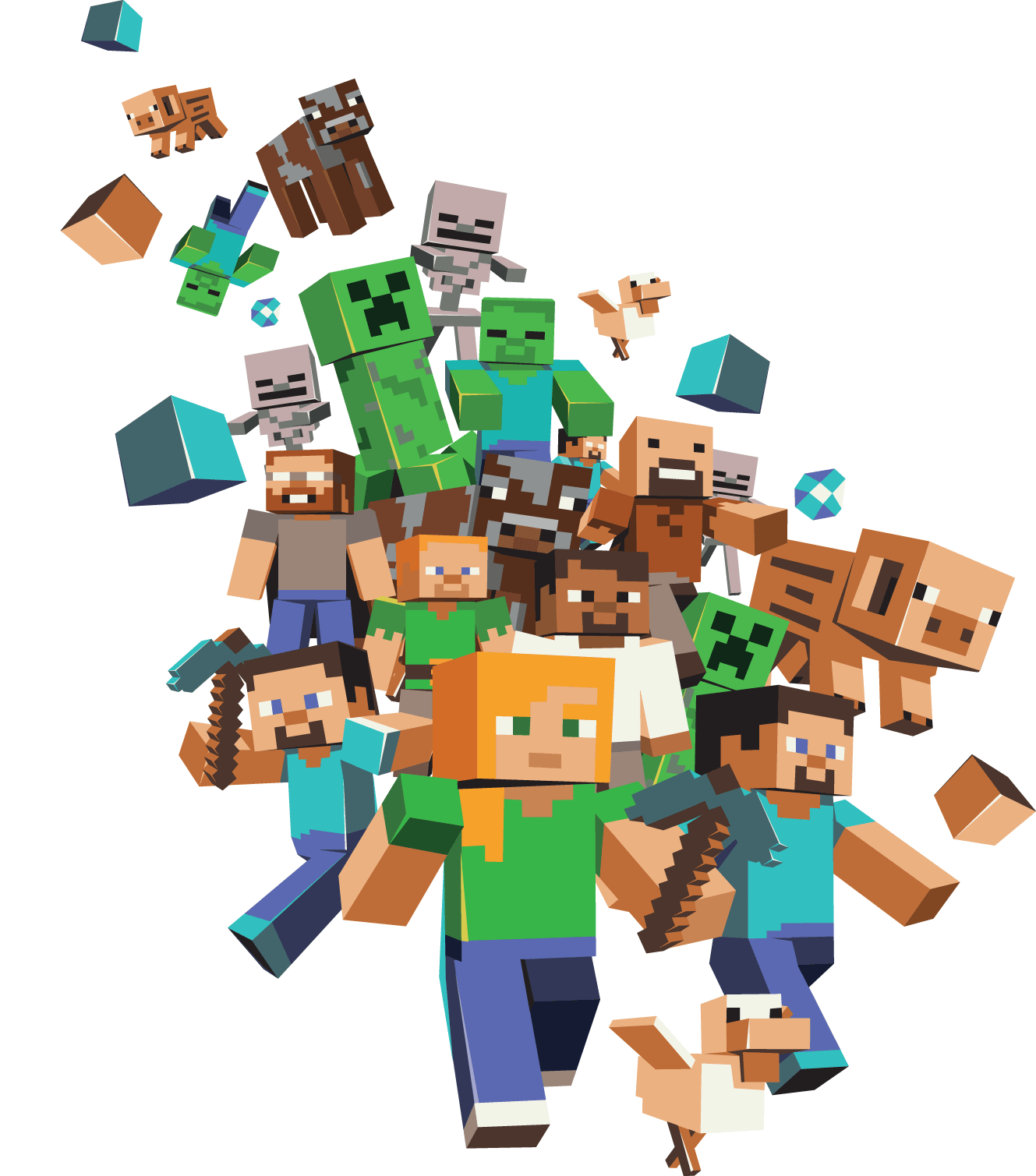 Minecraft PNG transparent image download, size: 1329x1509px