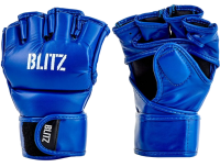 blue MMA gloves PNG image