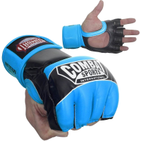 blue MMA gloves PNG