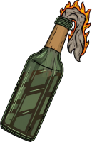 Molotov cocktail PNG